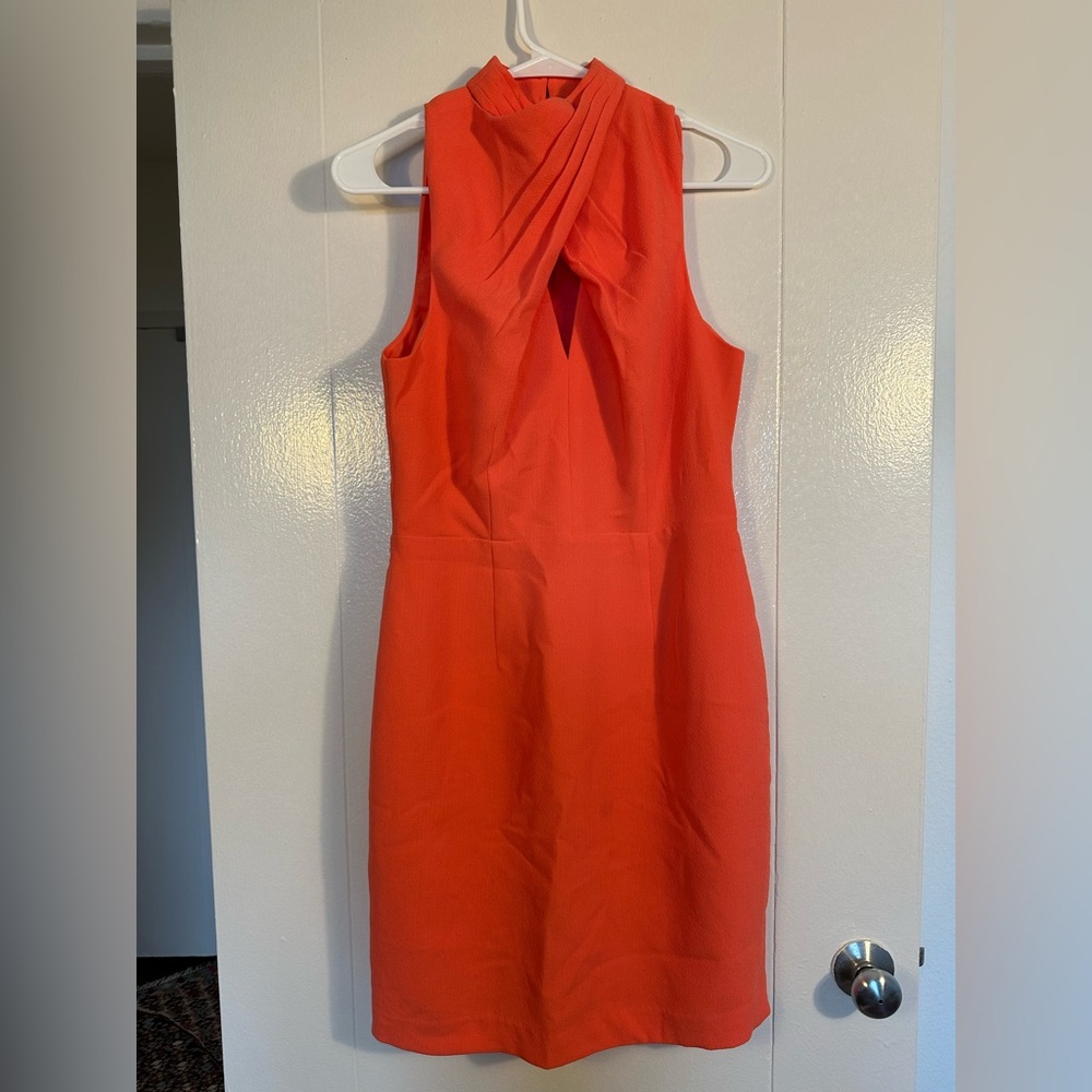 Trina Turk Sleeveless Red-Orange Dress